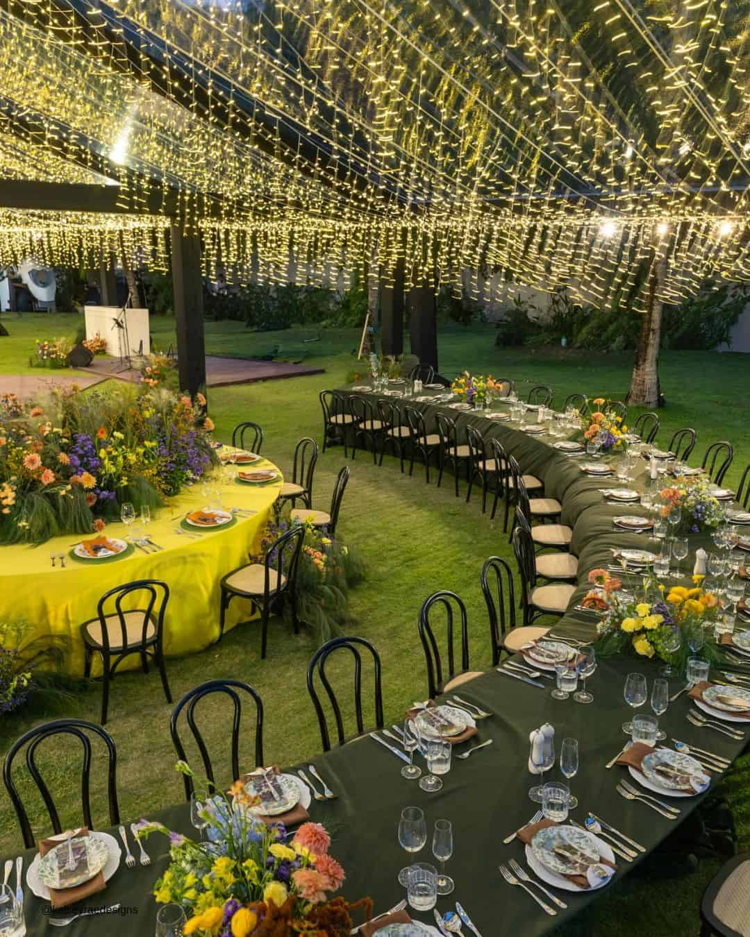Long Table Decor for Wedding Reception Decorations