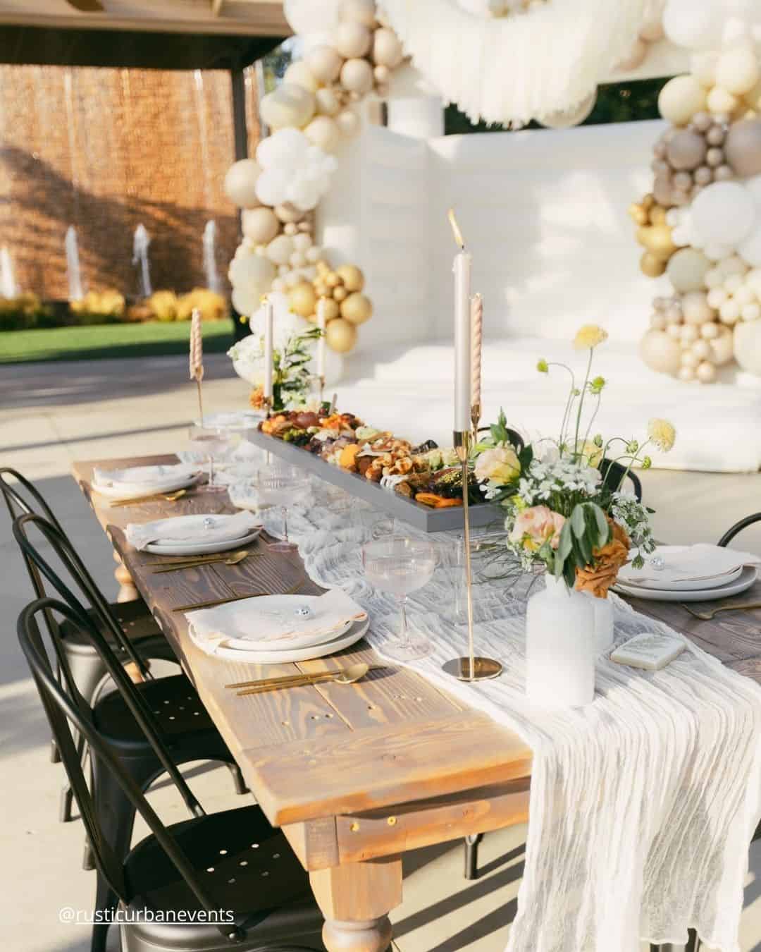 Simple Wedding Table Decorations