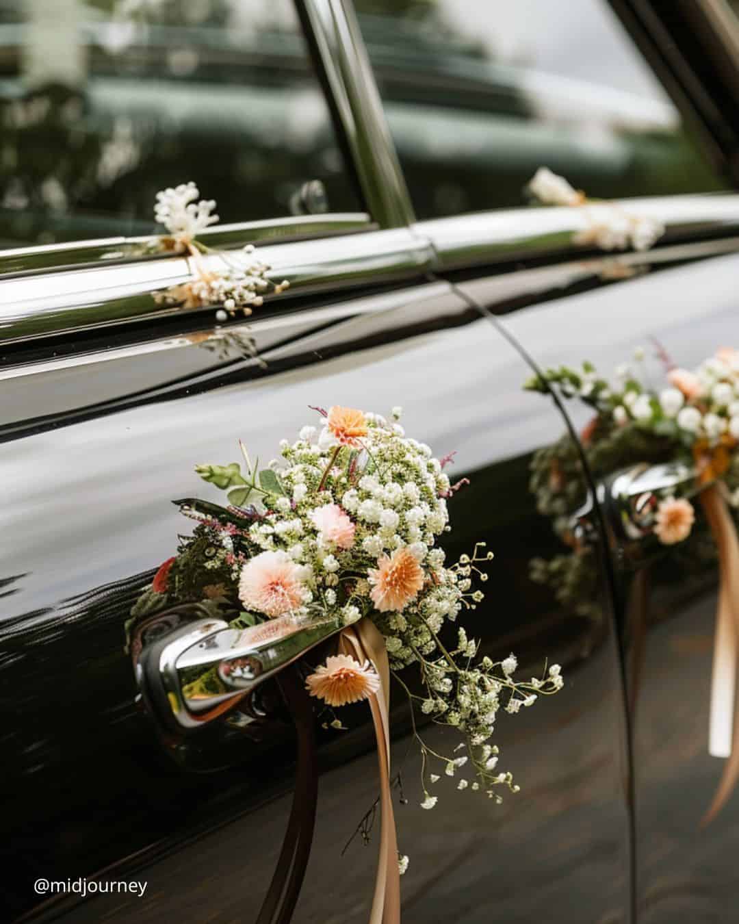 Simple Wedding Car Decorations