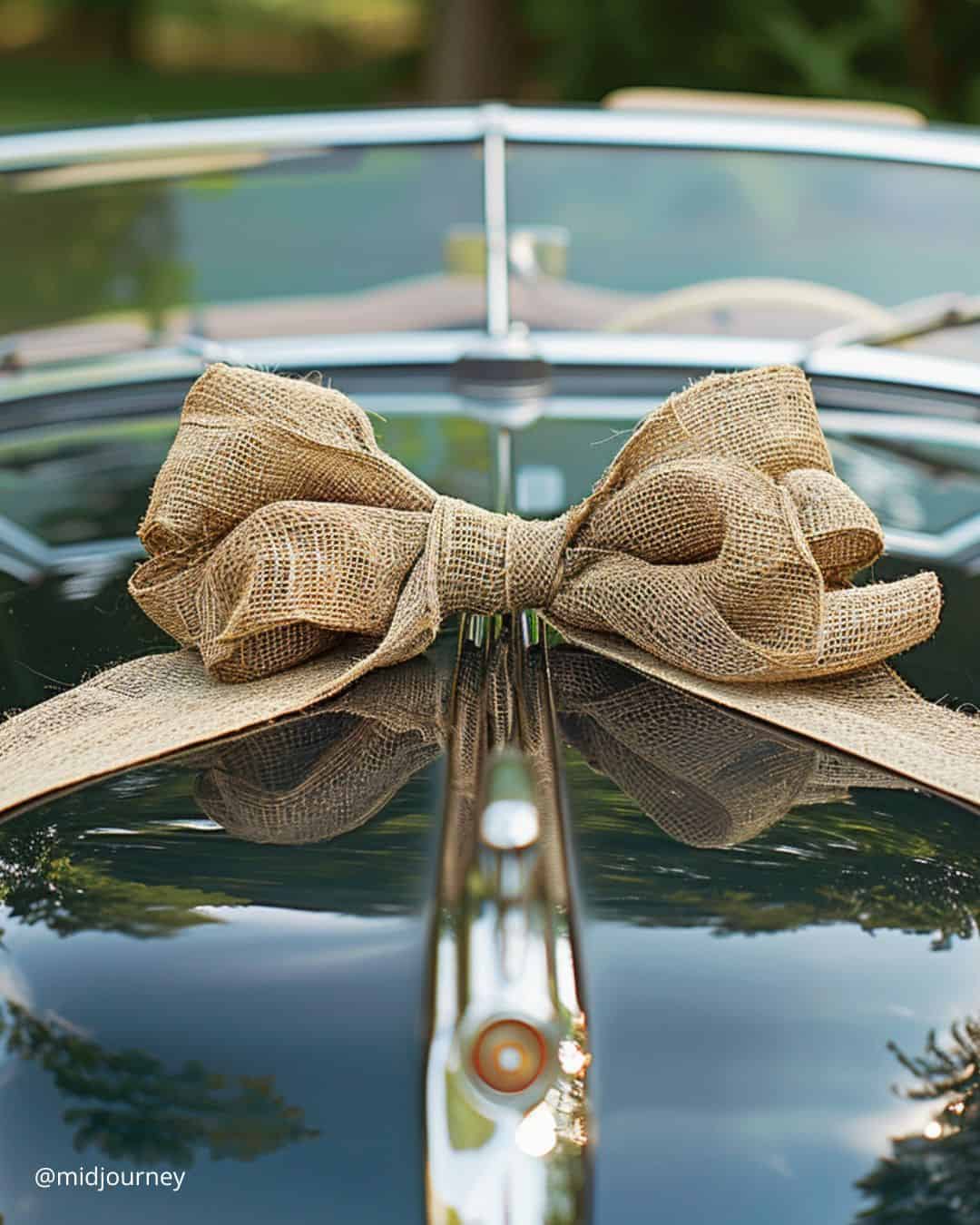 Greenery Wedding Car Decor Ideas