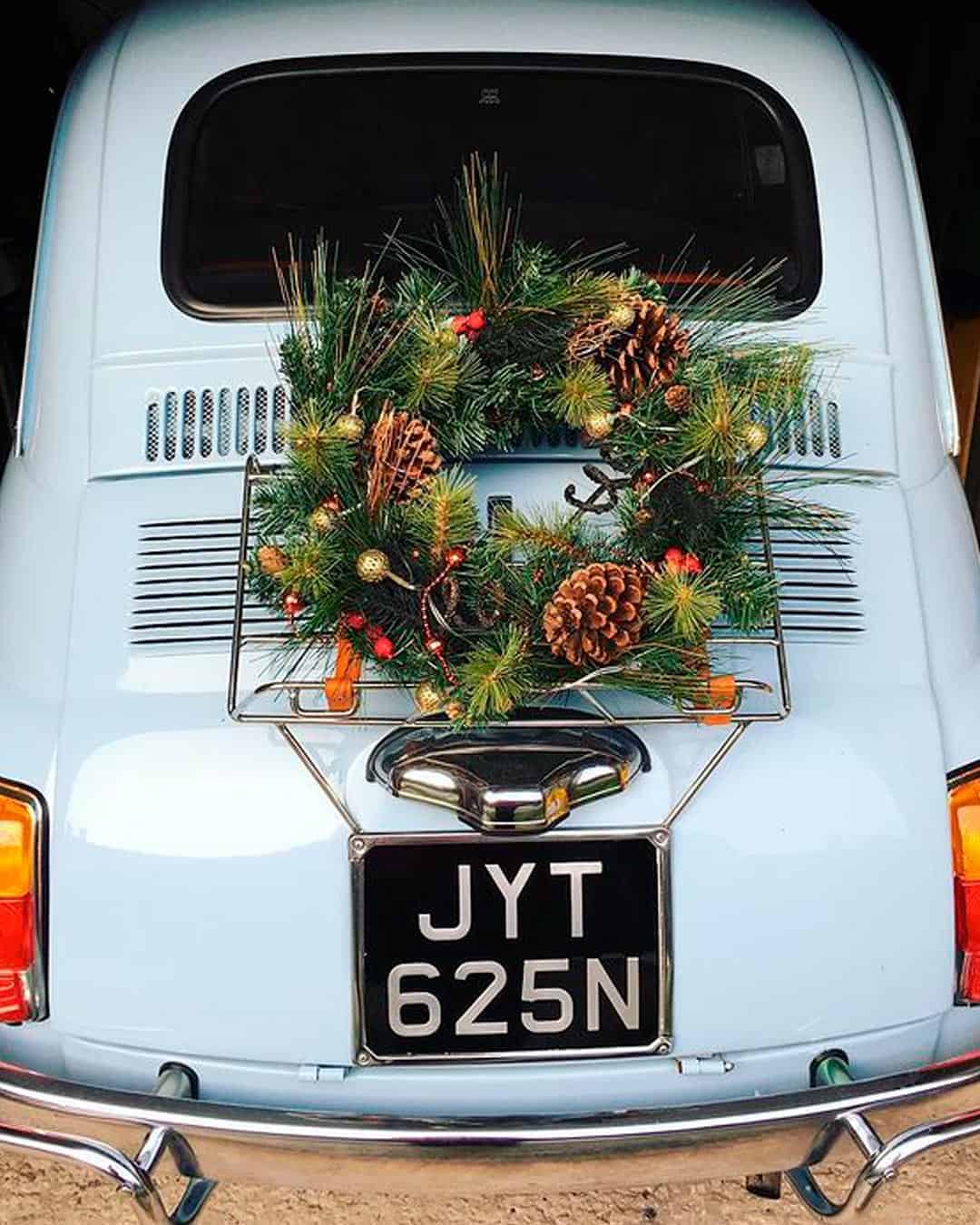 Greenery Wedding Car Decor Ideas