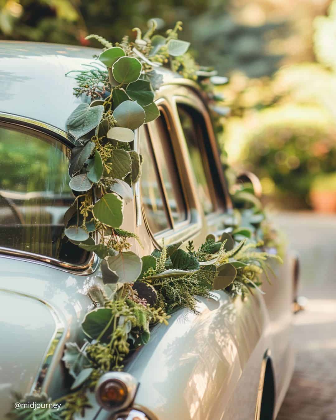 Just Married Sign For a Car