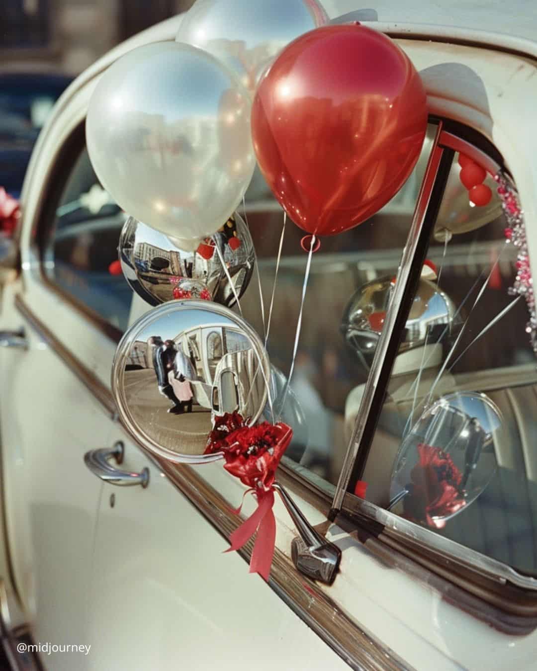 Wedding Decor for Car with Balloons