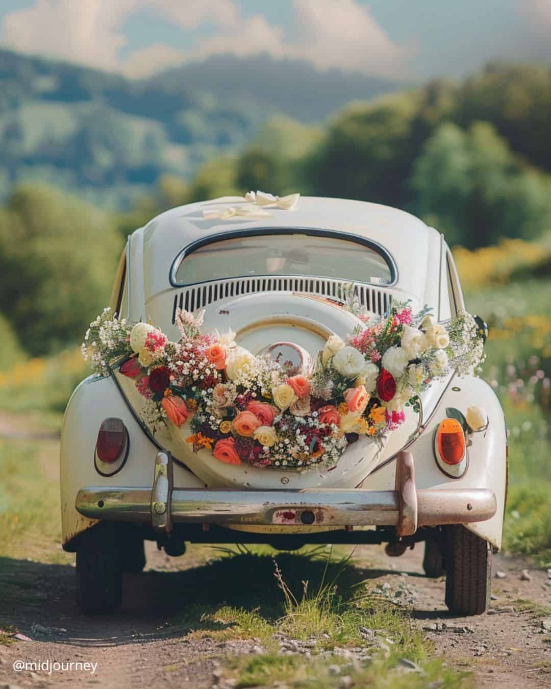 Cheerful Wedding Car Cans