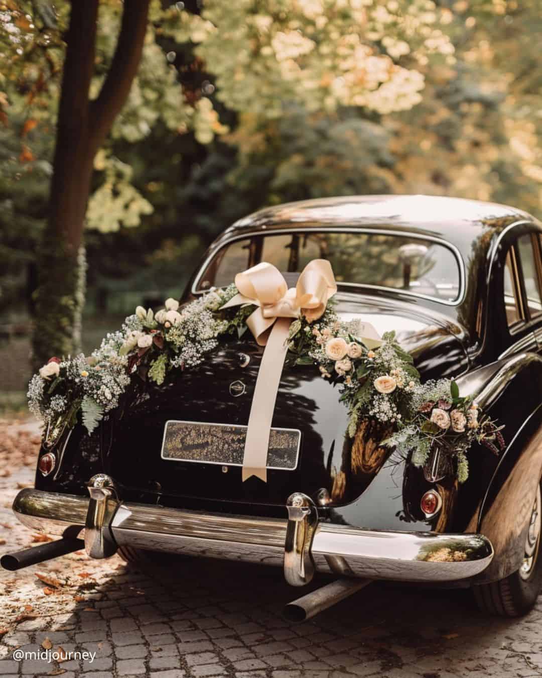 Cheerful Wedding Car Cans