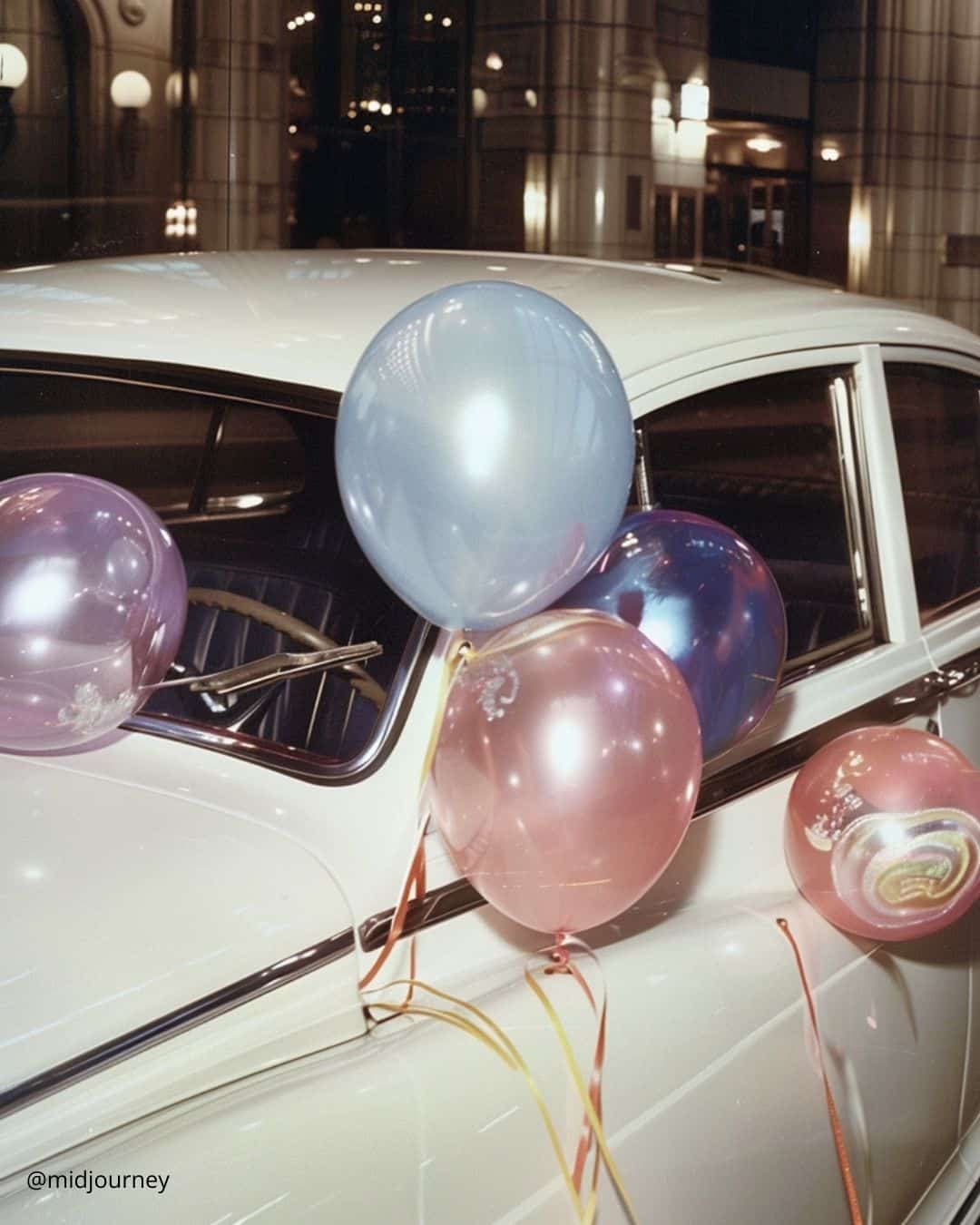 Wedding Decor for Car with Balloons