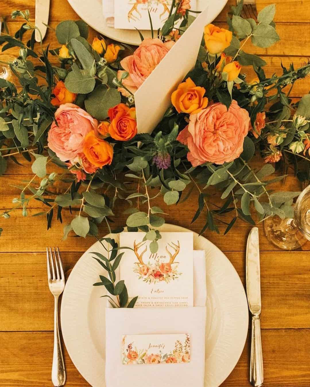 coral wedding decorations tender invitations
