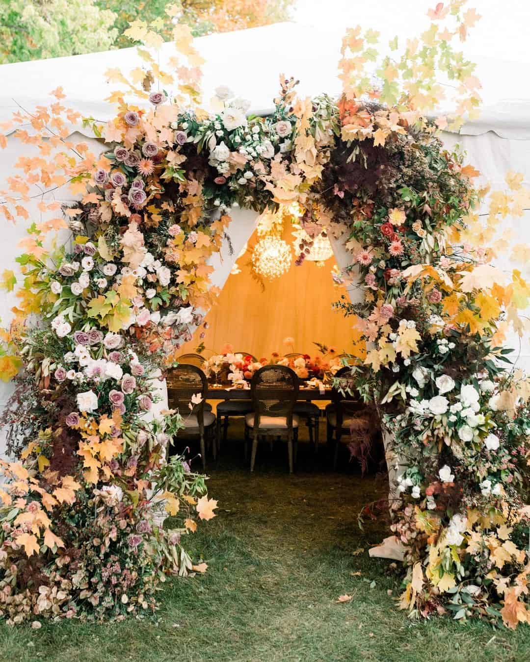 coral wedding decorations wedding arch