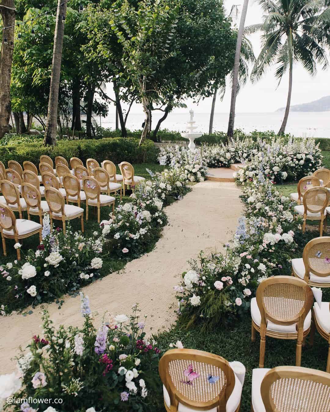 Wedding Aisle Decor Greenery