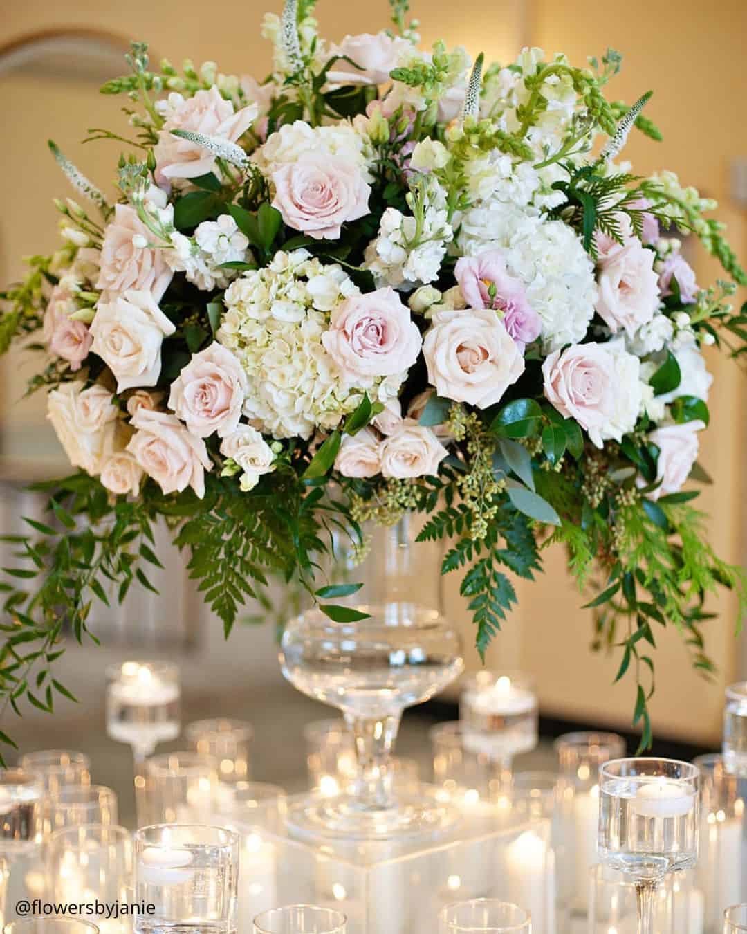 Simple Wedding Reception Decor With Greenery