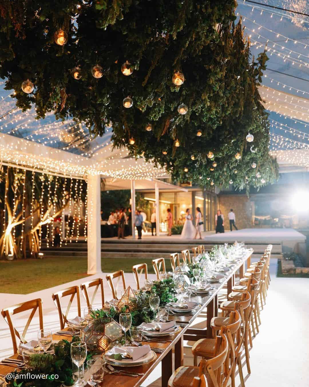 Table Decor Wedding Greenery Runner