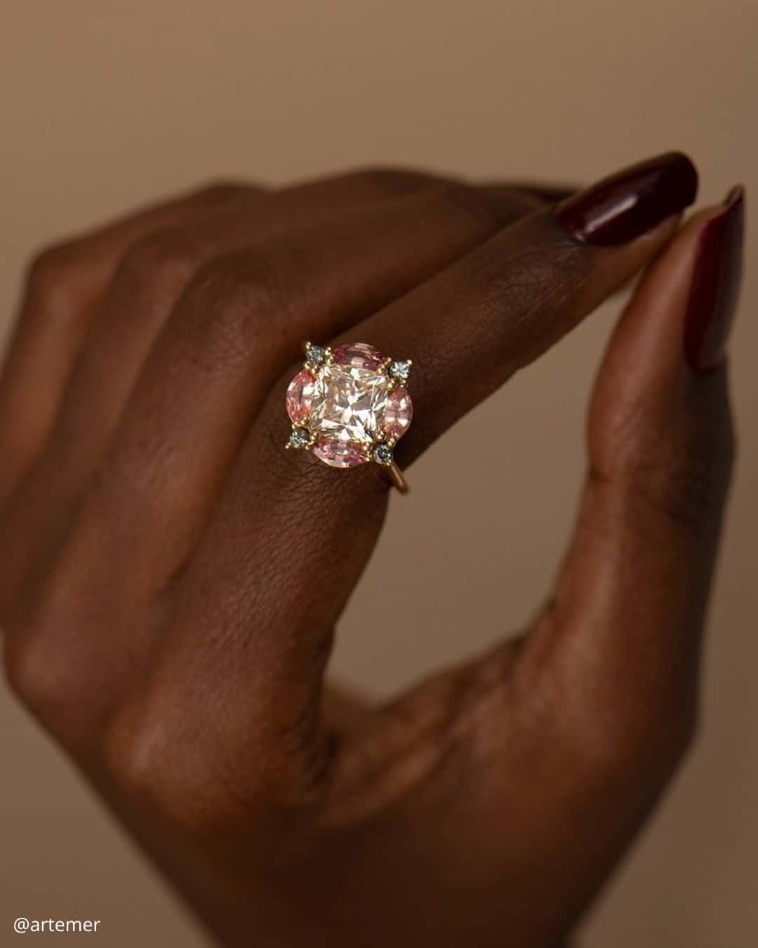 Gorgeous Morganite Ring Sets