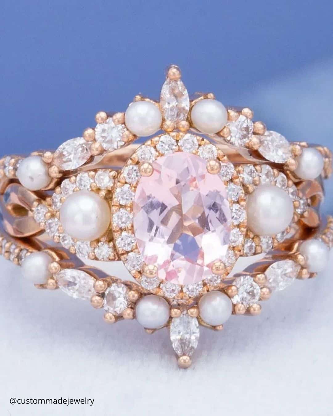 Vintage Morganite Engagement Rings