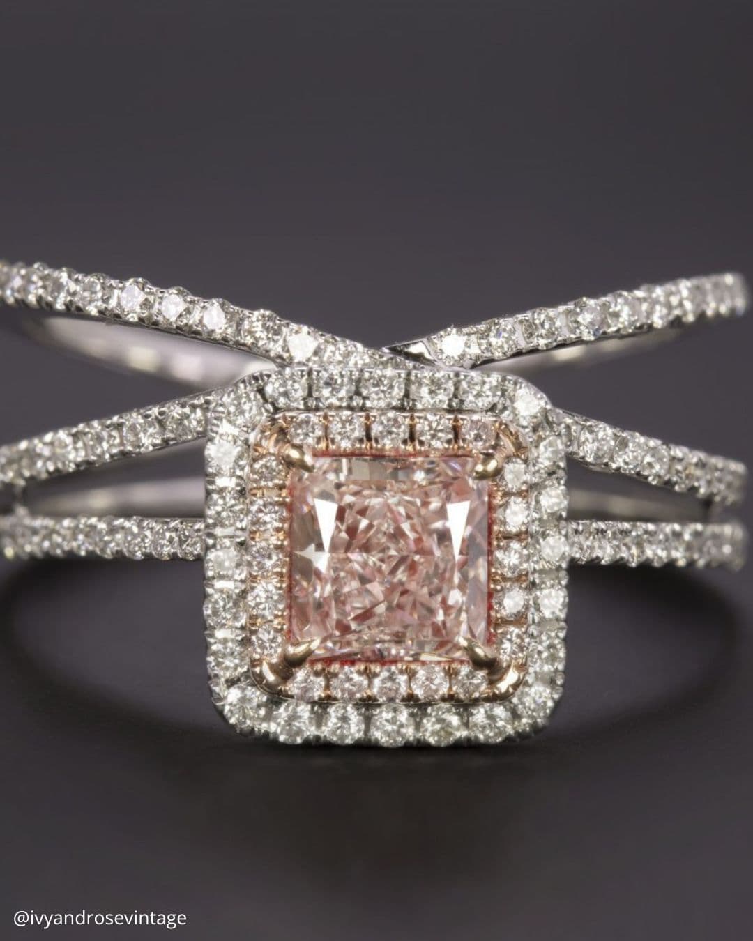 Vintage Morganite Engagement Rings