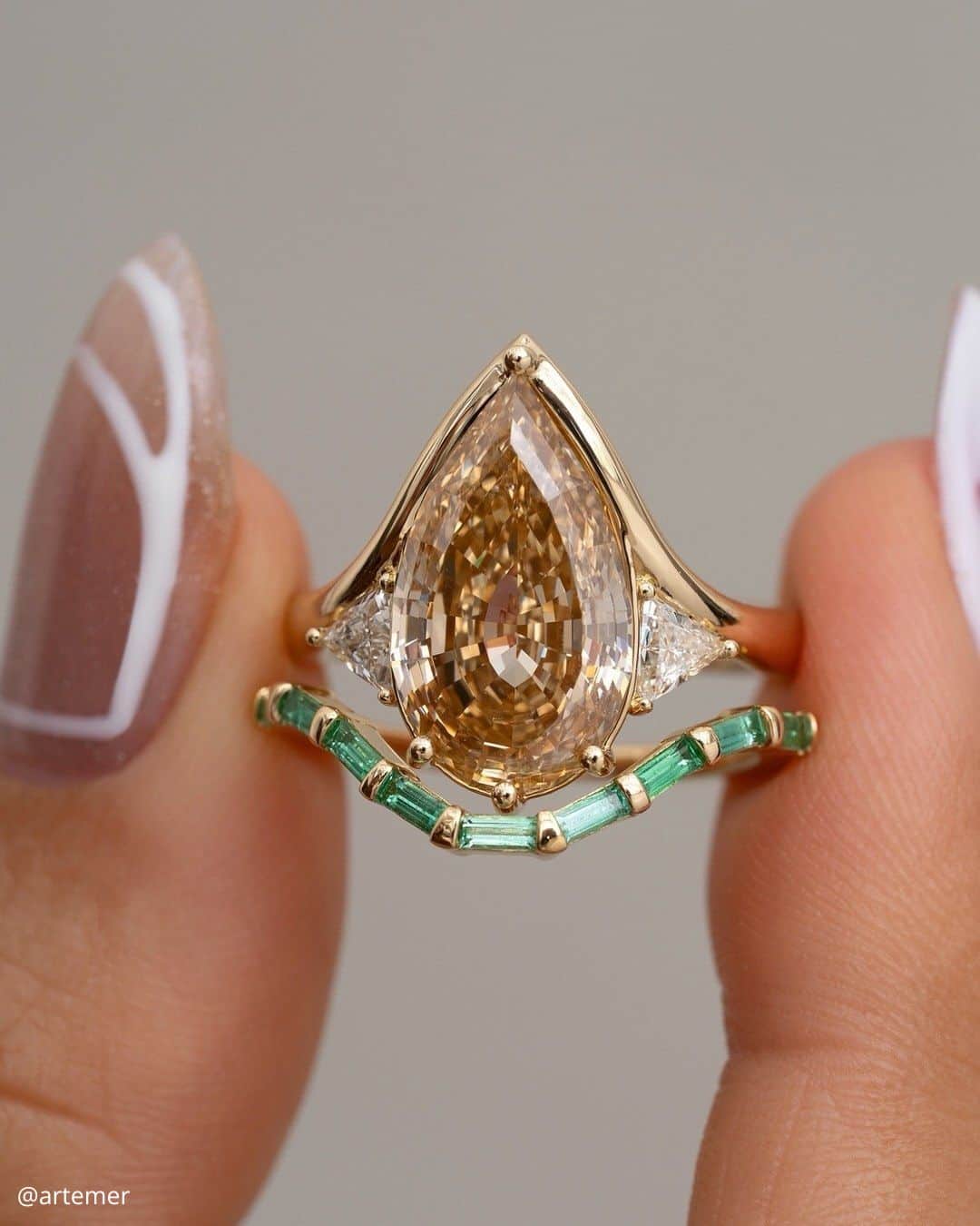 Vintage Morganite Engagement Rings