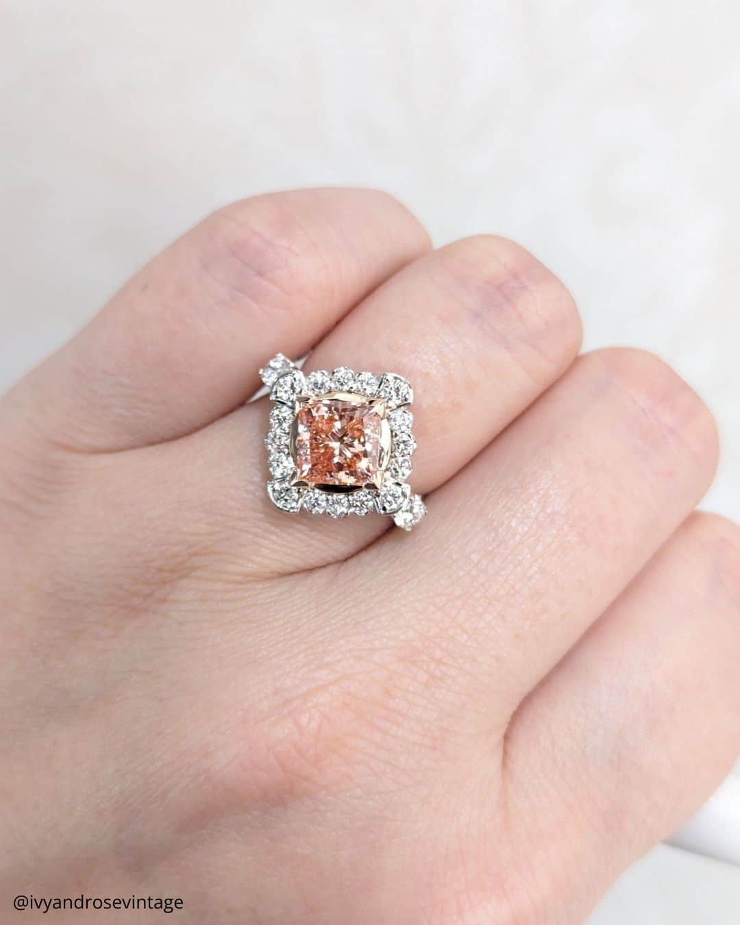Morganite Rose Gold Engagement Rings