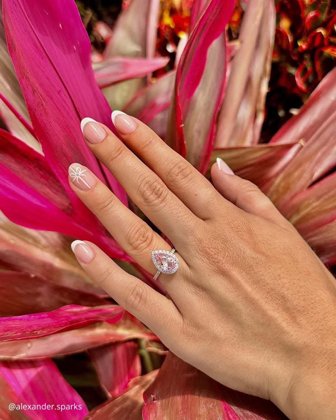 Oval-Cut Morganite Rings