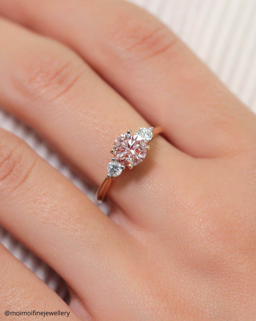 Emerald Cut Morganite Rings
