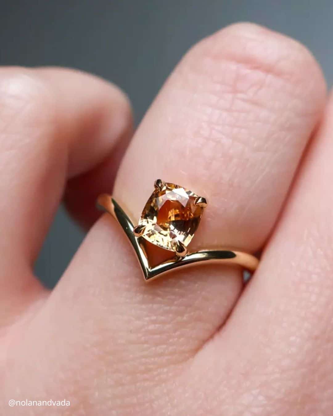 Emerald Cut Morganite Rings