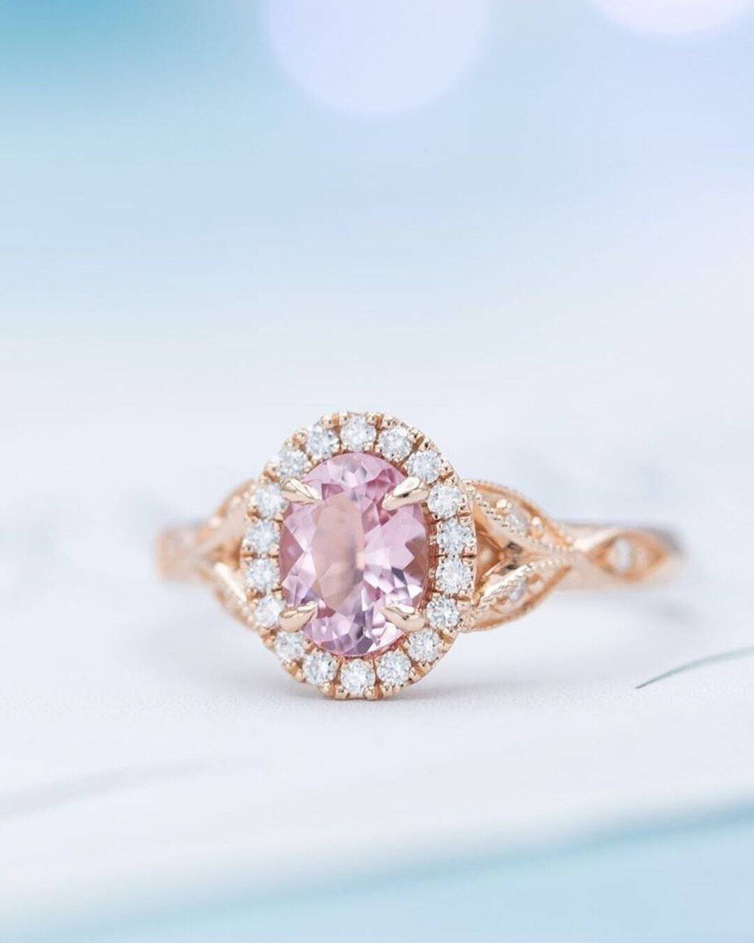 Shopping Vintage Morganite Engagement Rings