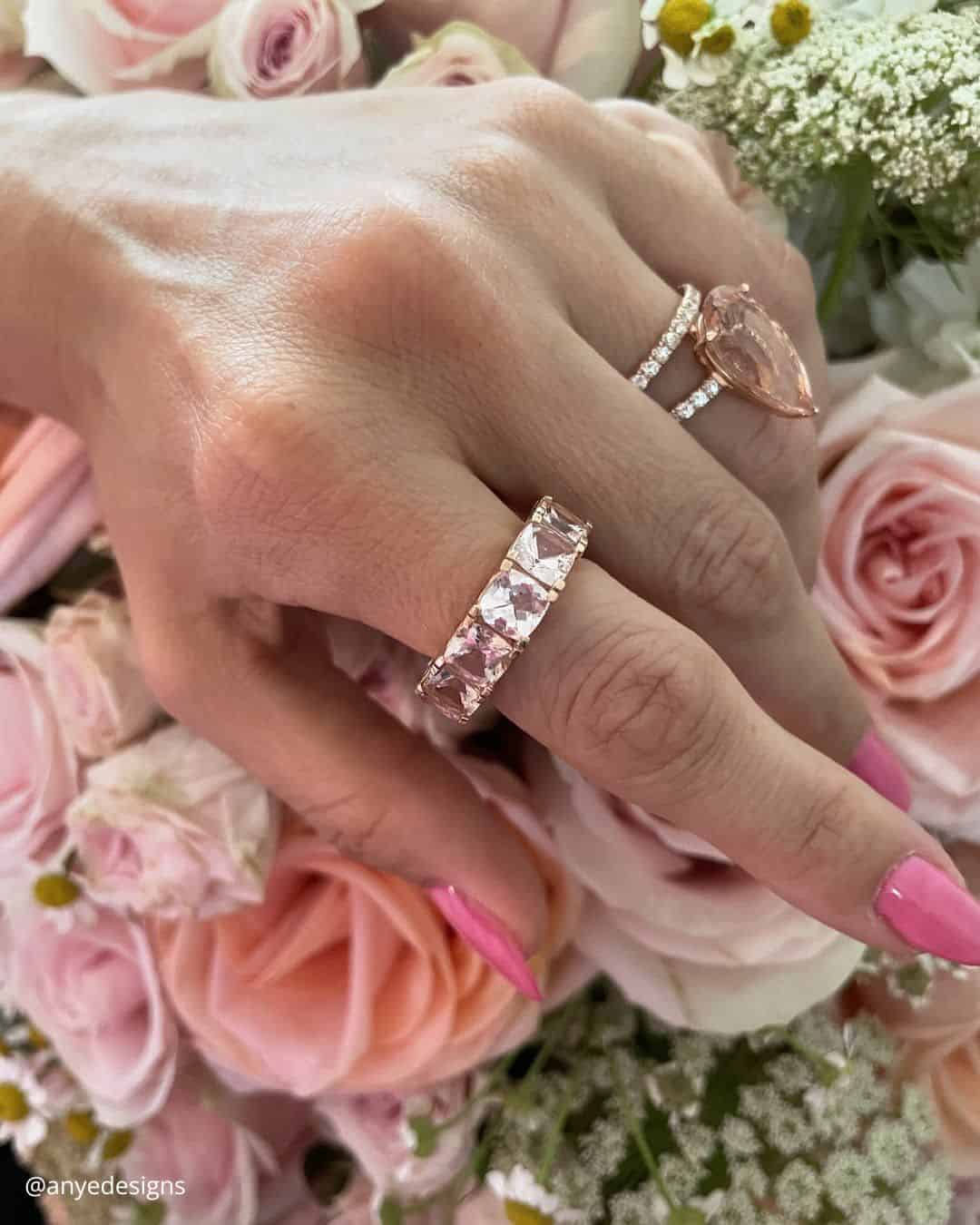 Shopping Vintage Morganite Engagement Rings