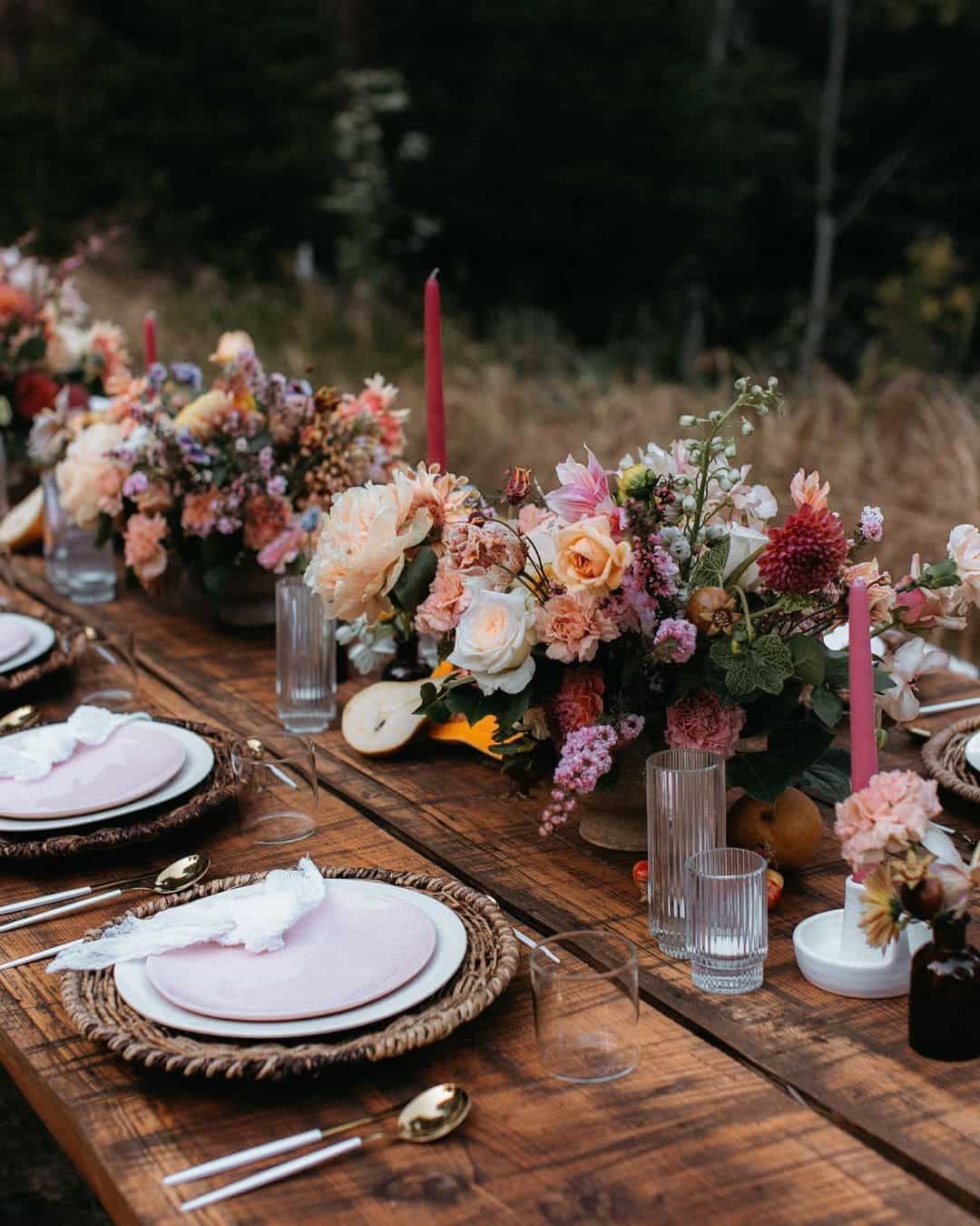 Flower Arrangement For A Wedding