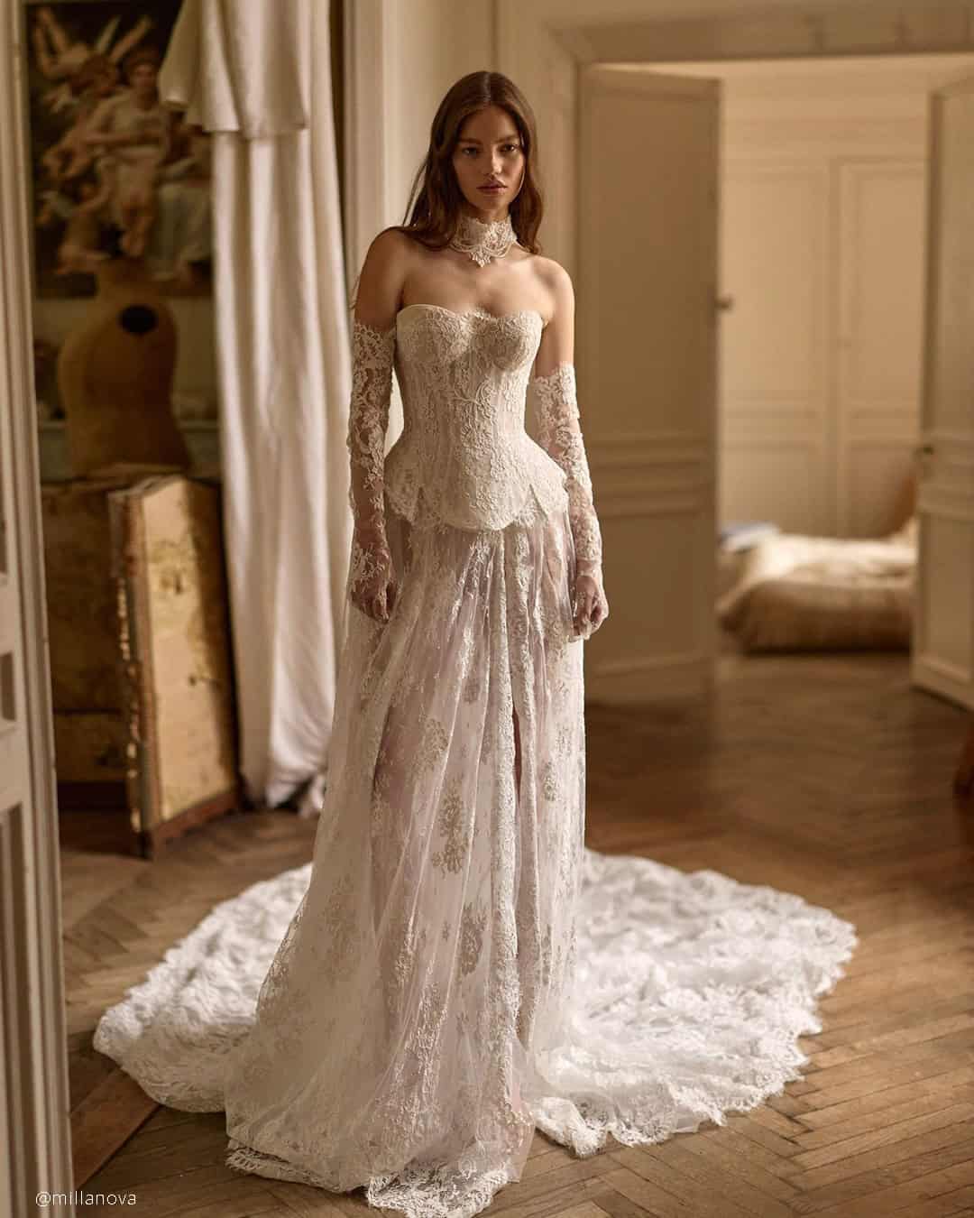 Rustic Wedding Dresses With Sleeves
