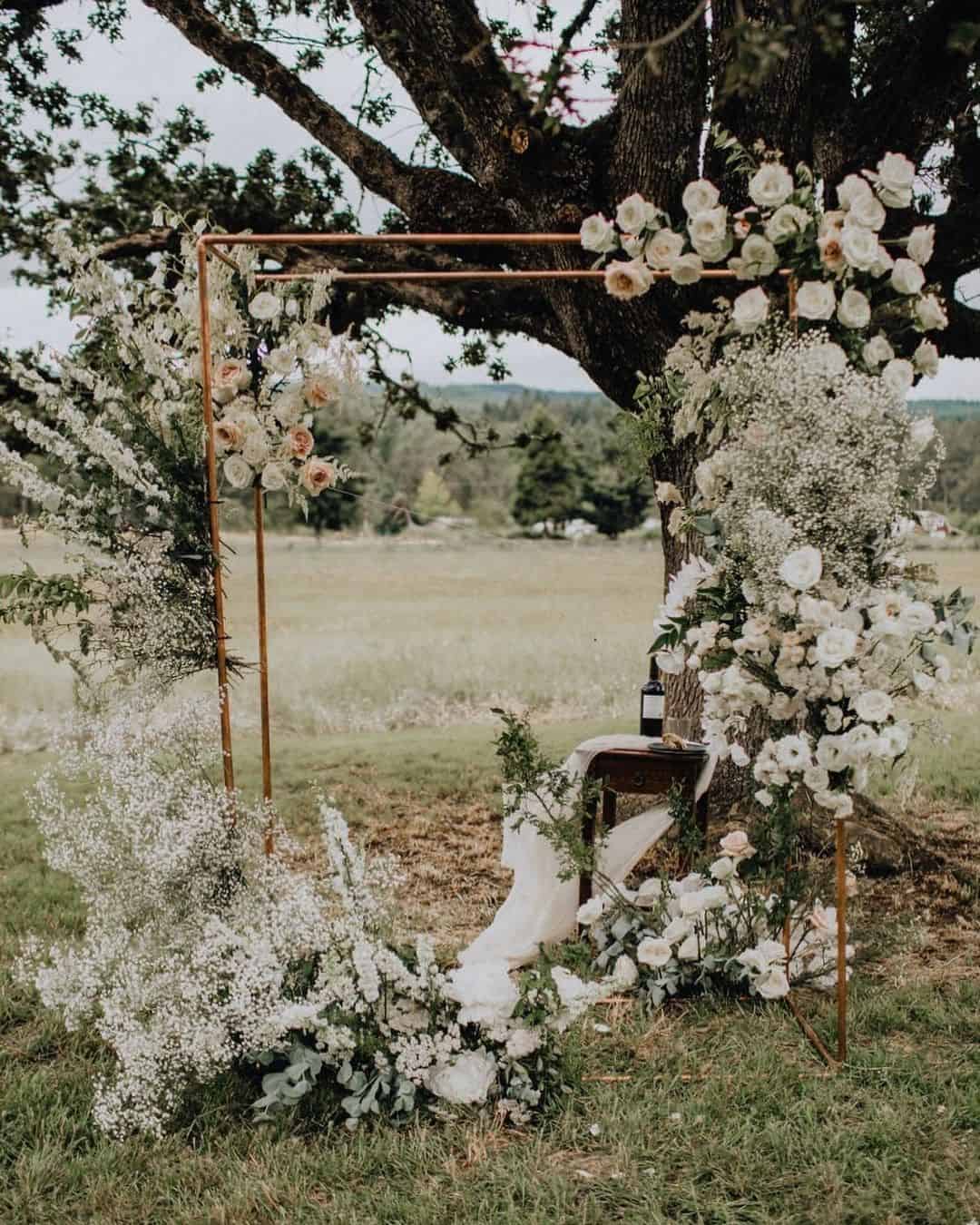 Rustic Wedding Aisle Decor