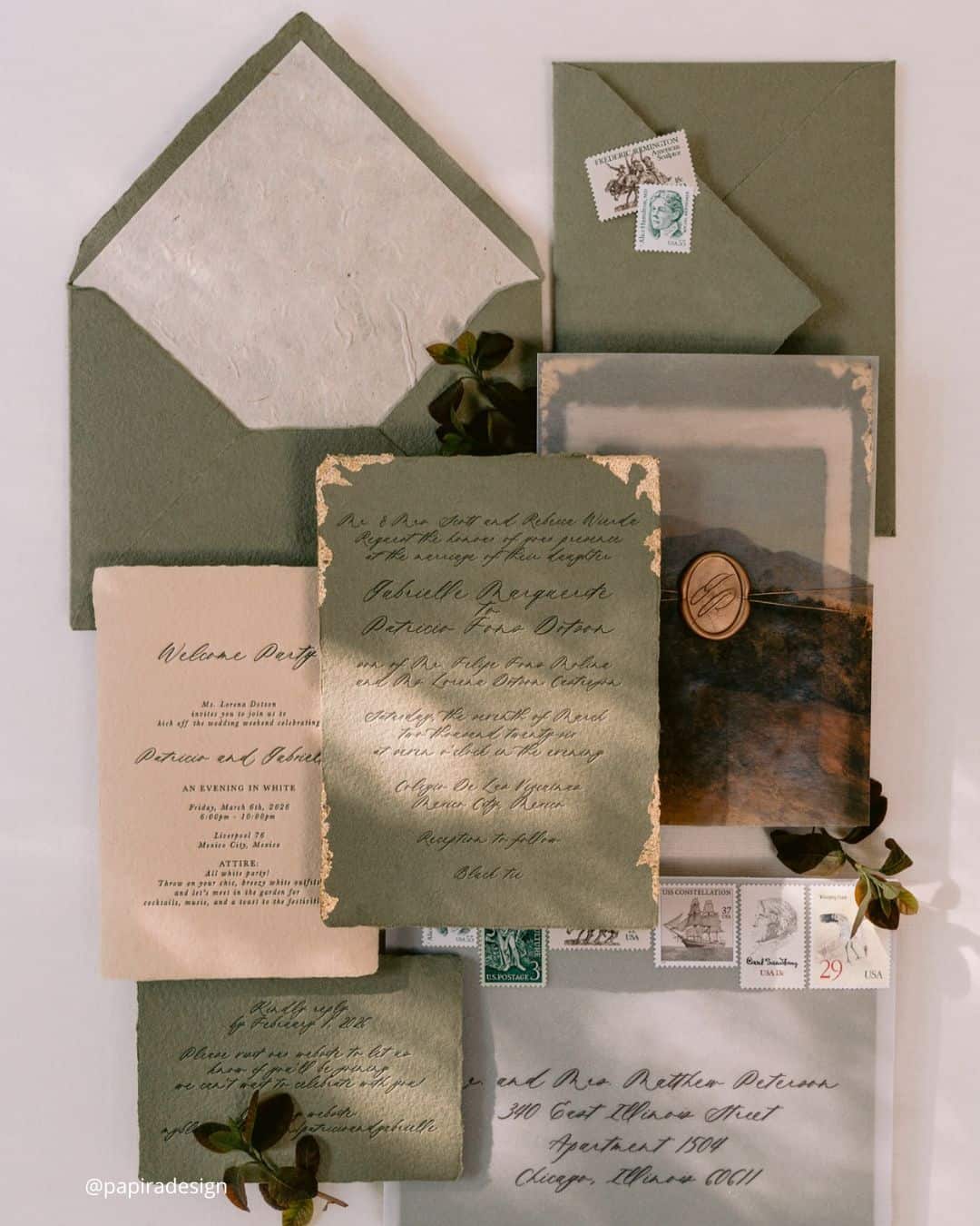 Wedding Decor in Sage Green