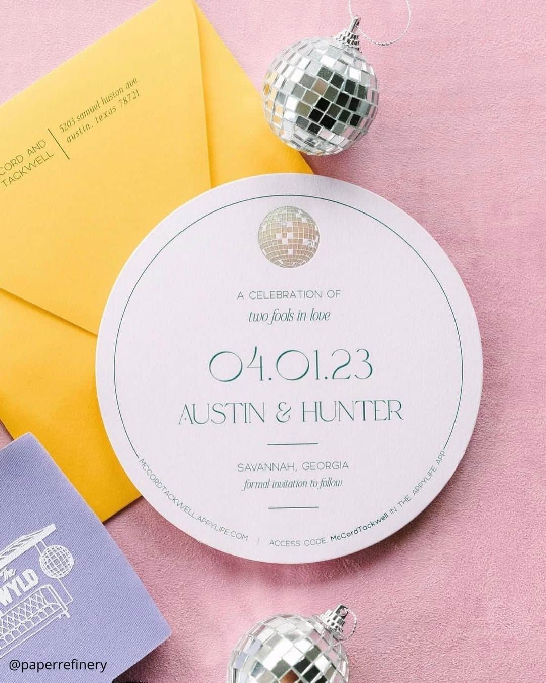 Classic Save The Date Photos