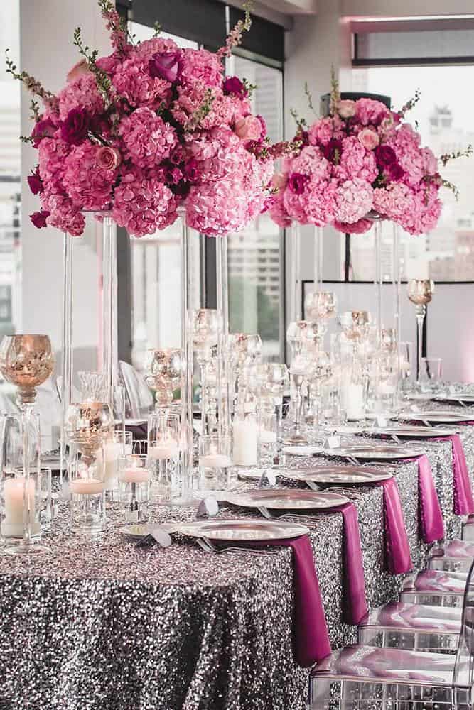 Silver Color Combinations For Your Wedding Decor