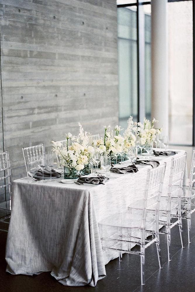 Silver Color Combinations For Your Wedding Decor