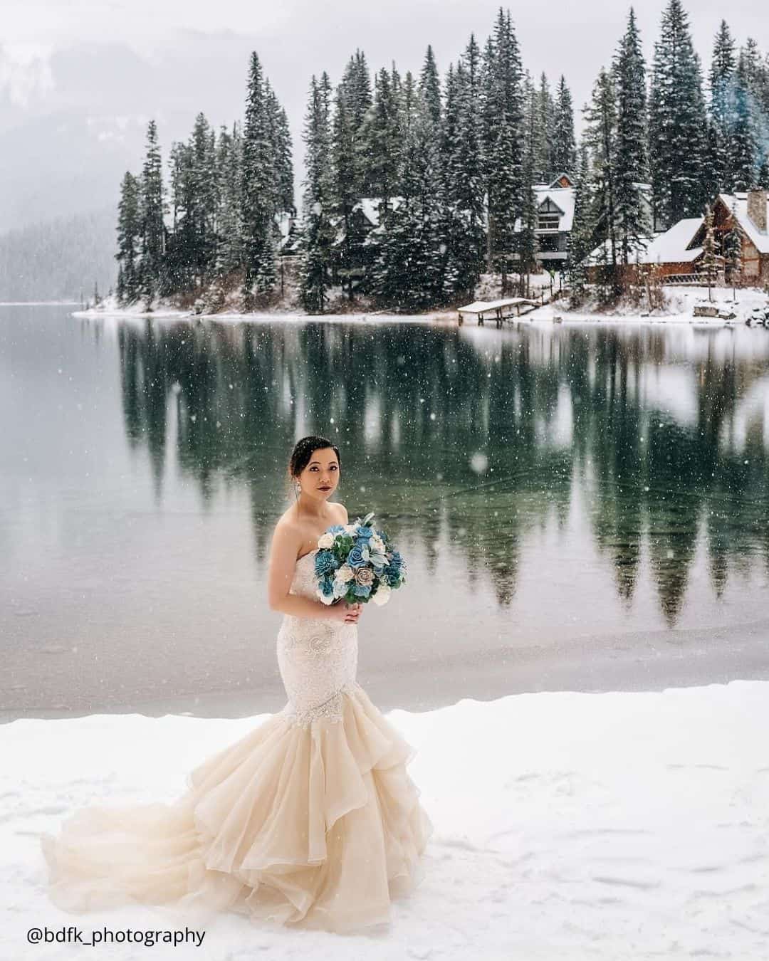 Bride's Winter Wedding Photos
