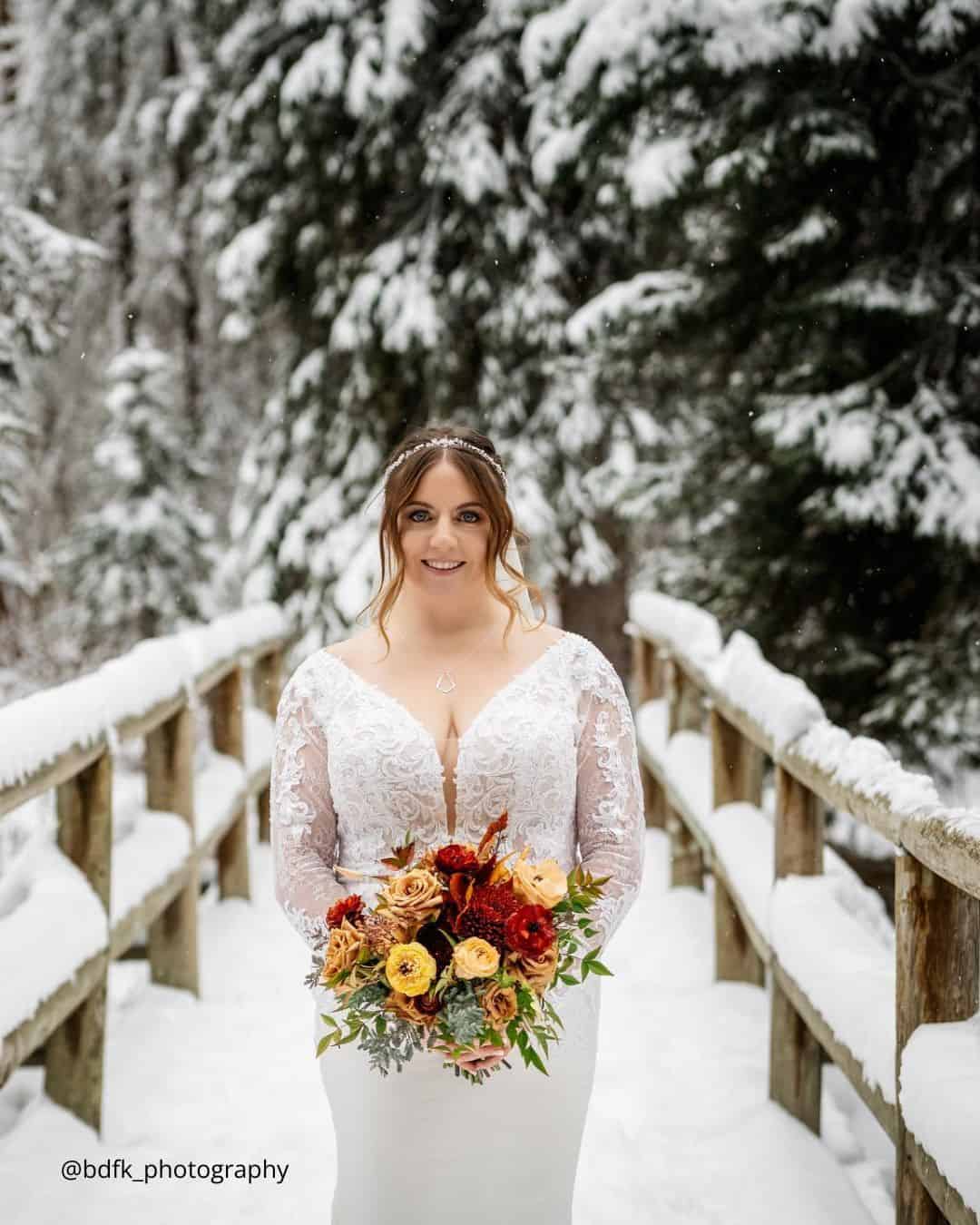 Bride's Winter Wedding Photos
