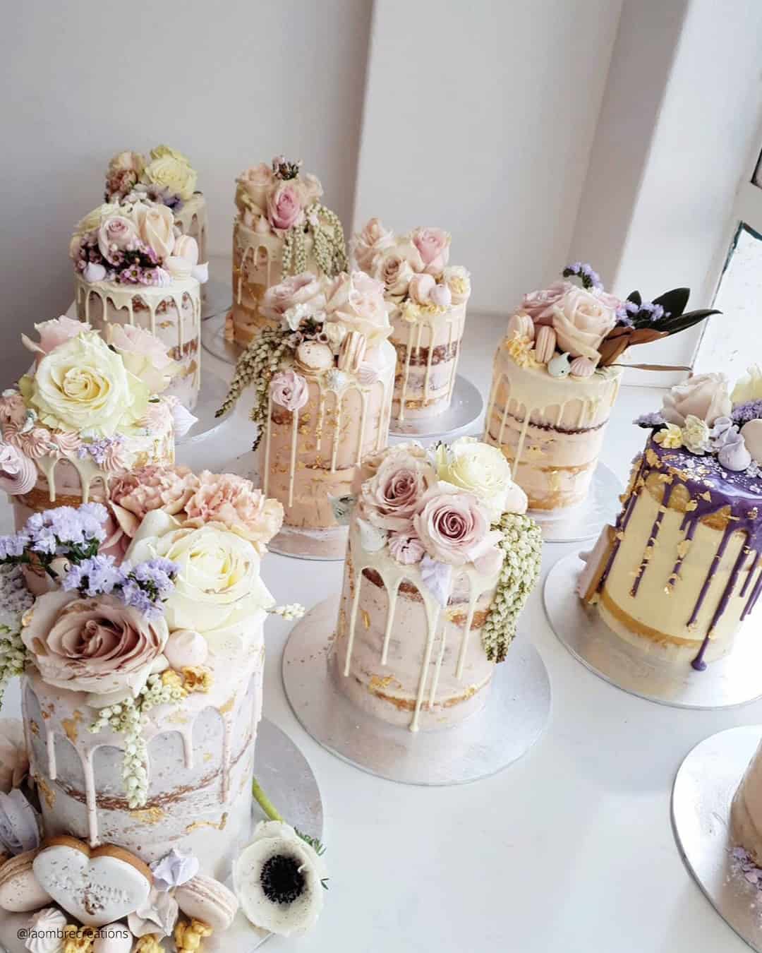 Blue Spring Wedding Cakes