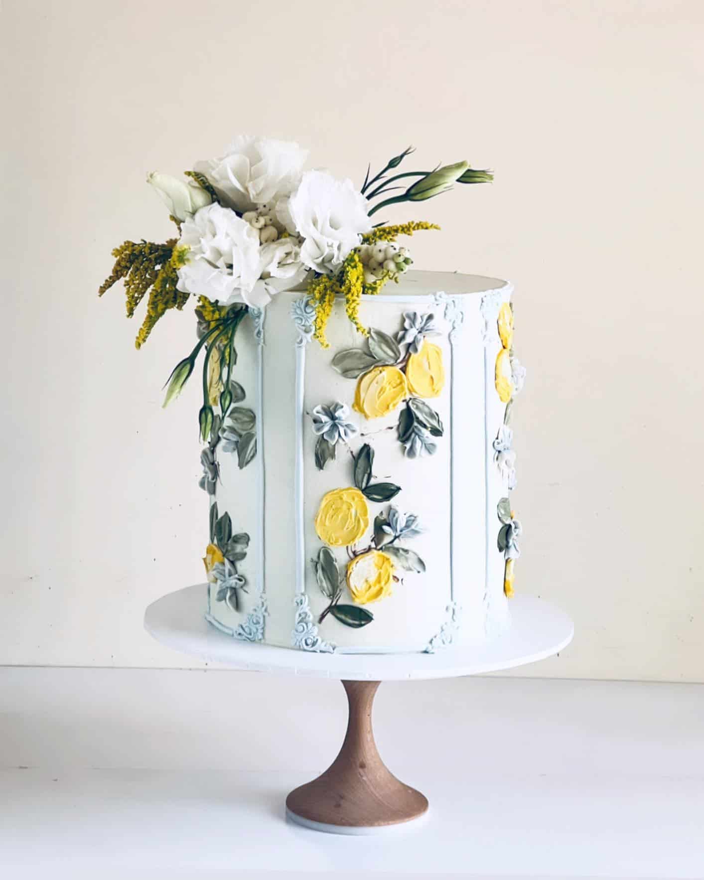 Pink Spring Wedding Cakes