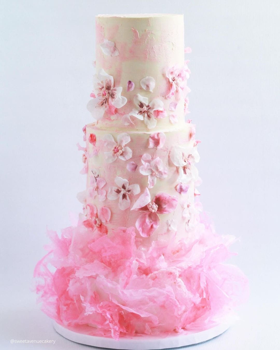Pink Spring Wedding Cakes