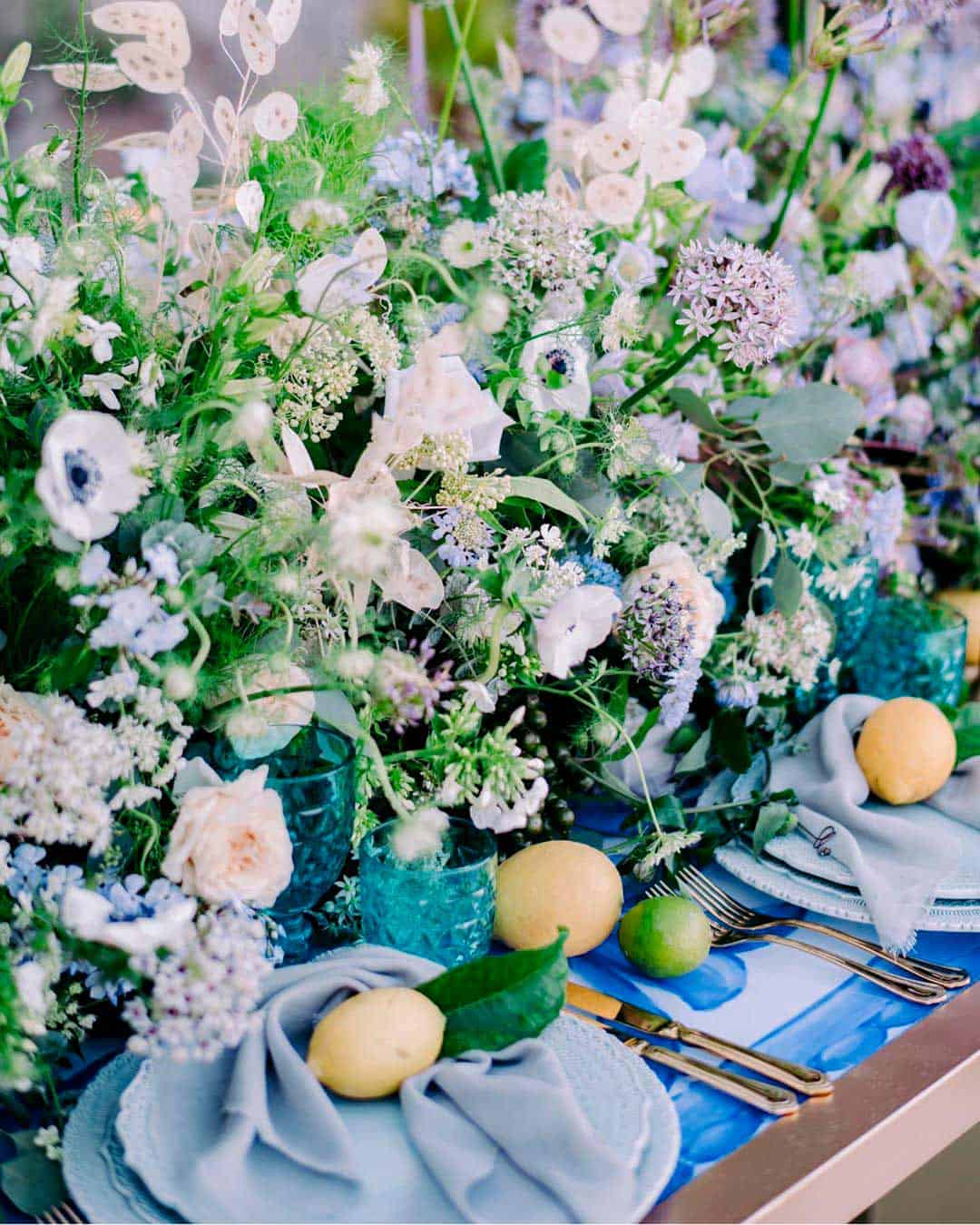 Powder Blue and Peach