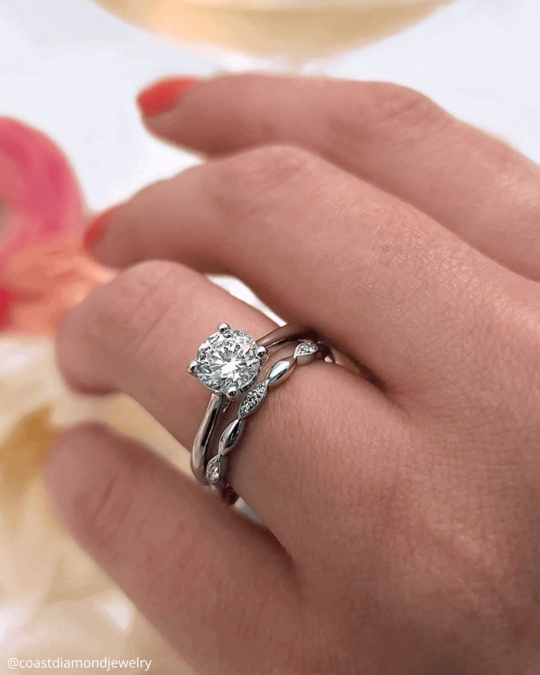 Round Cut Rings In Sets