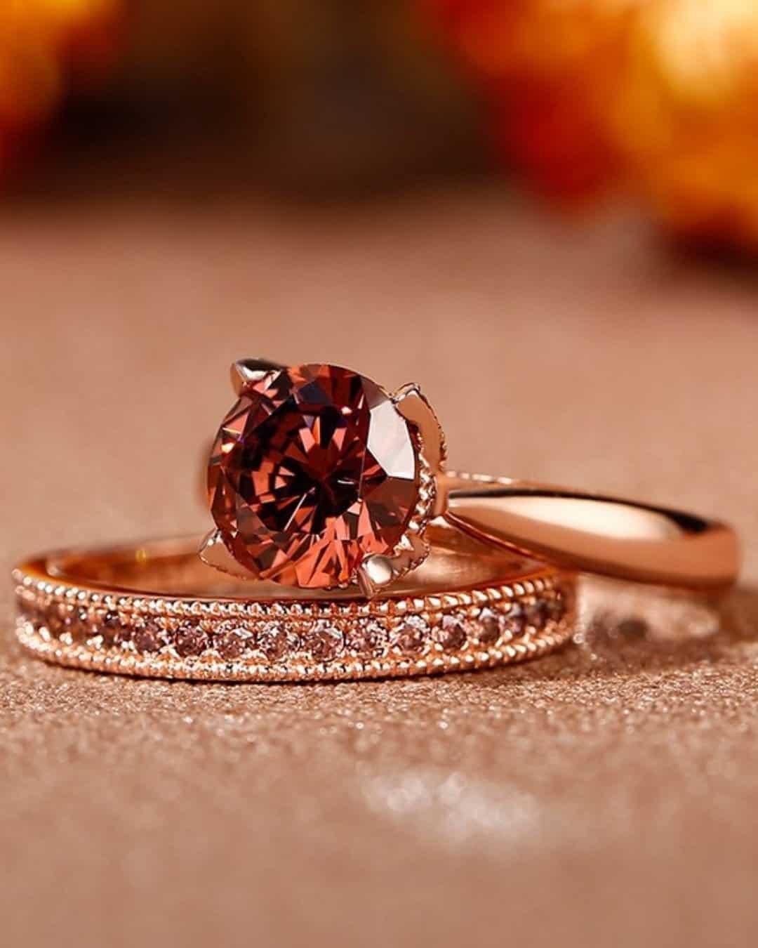 Modern Diamond Wedding Ring Sets