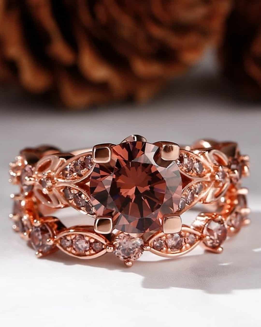 Modern Diamond Wedding Ring Sets