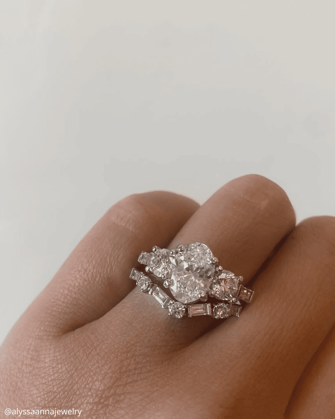 Modern Diamond Wedding Ring Sets