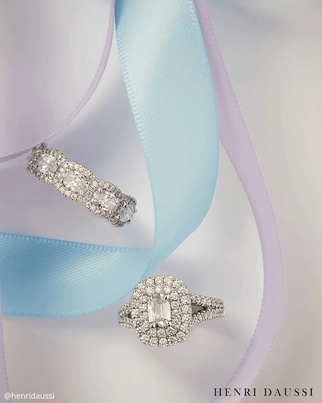 Wedding Rings With Pave Band