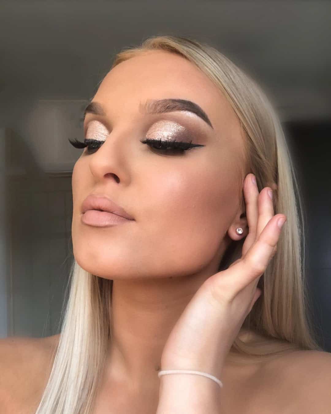 Rose Gold Bridesmaid Makeup