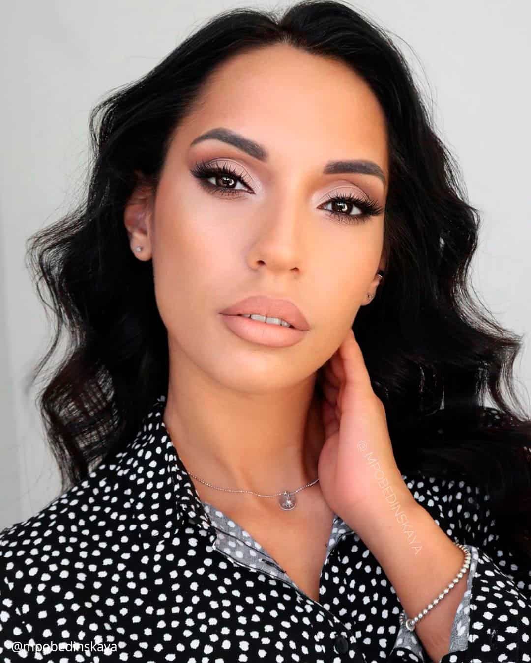Glossy Skin Wedding Makeup