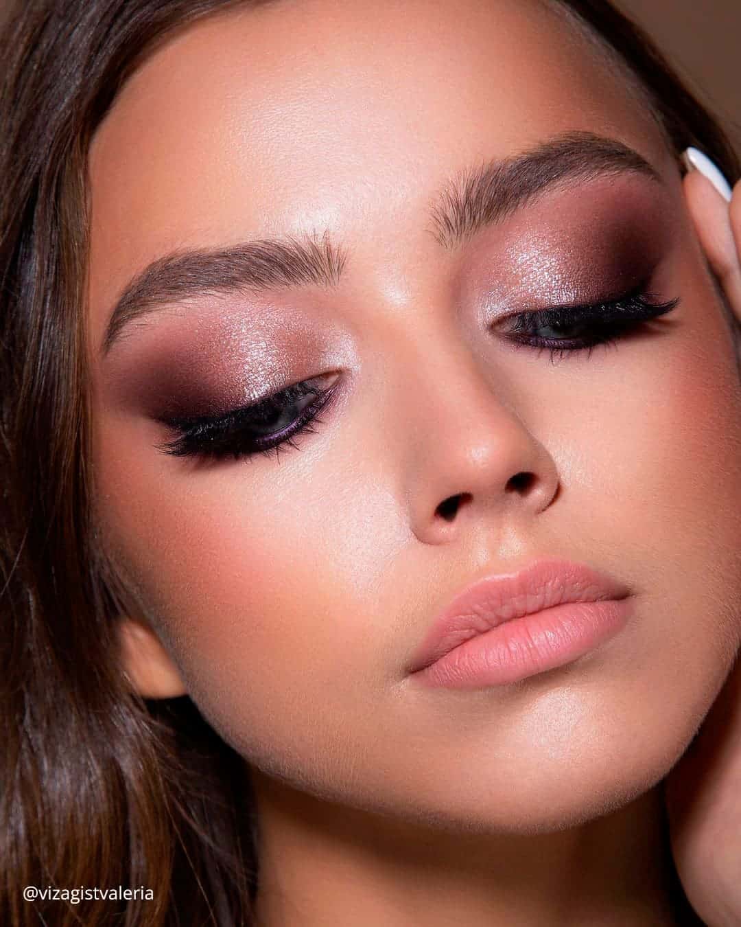 Glossy Skin Wedding Makeup