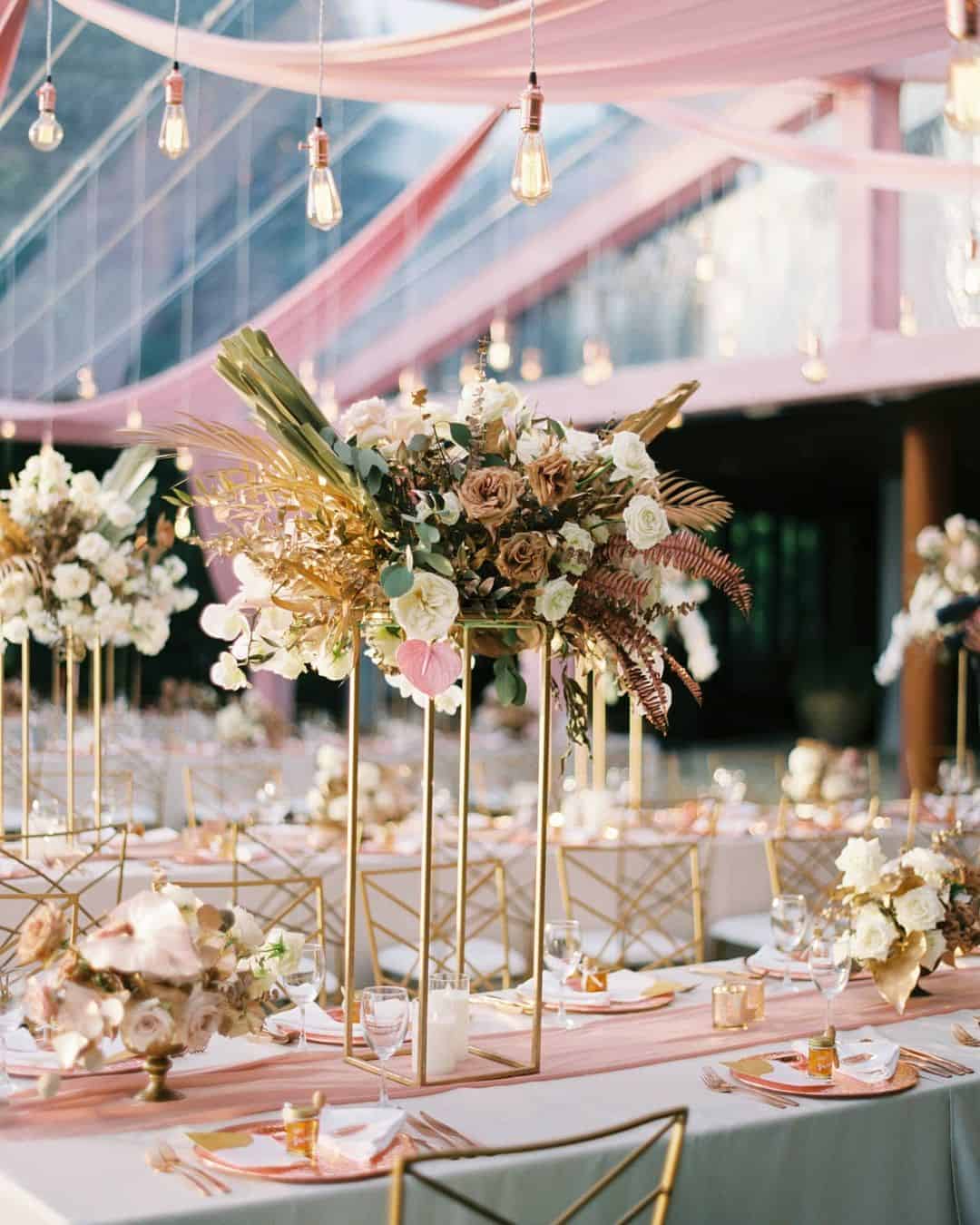 Gold Wedding Table Decorations