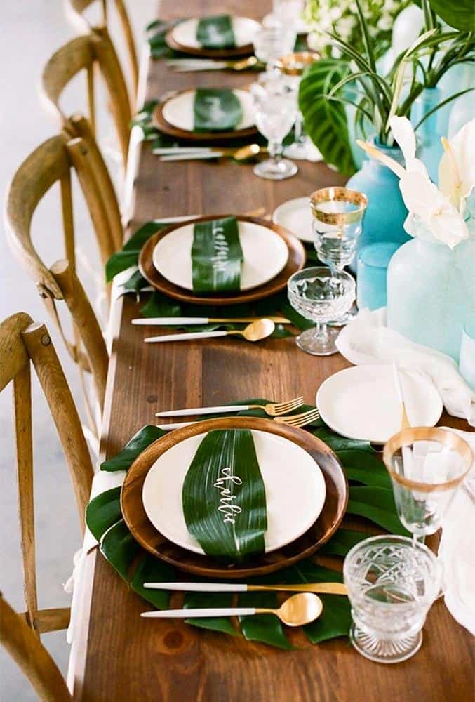 Tropical Reception Decor