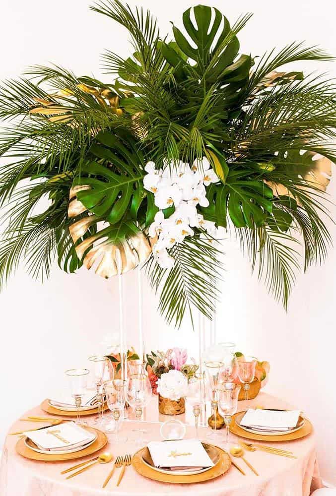 Tropical Reception Decor