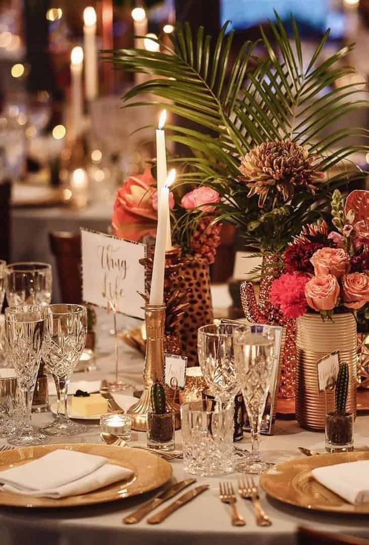 Tropical Reception Decor